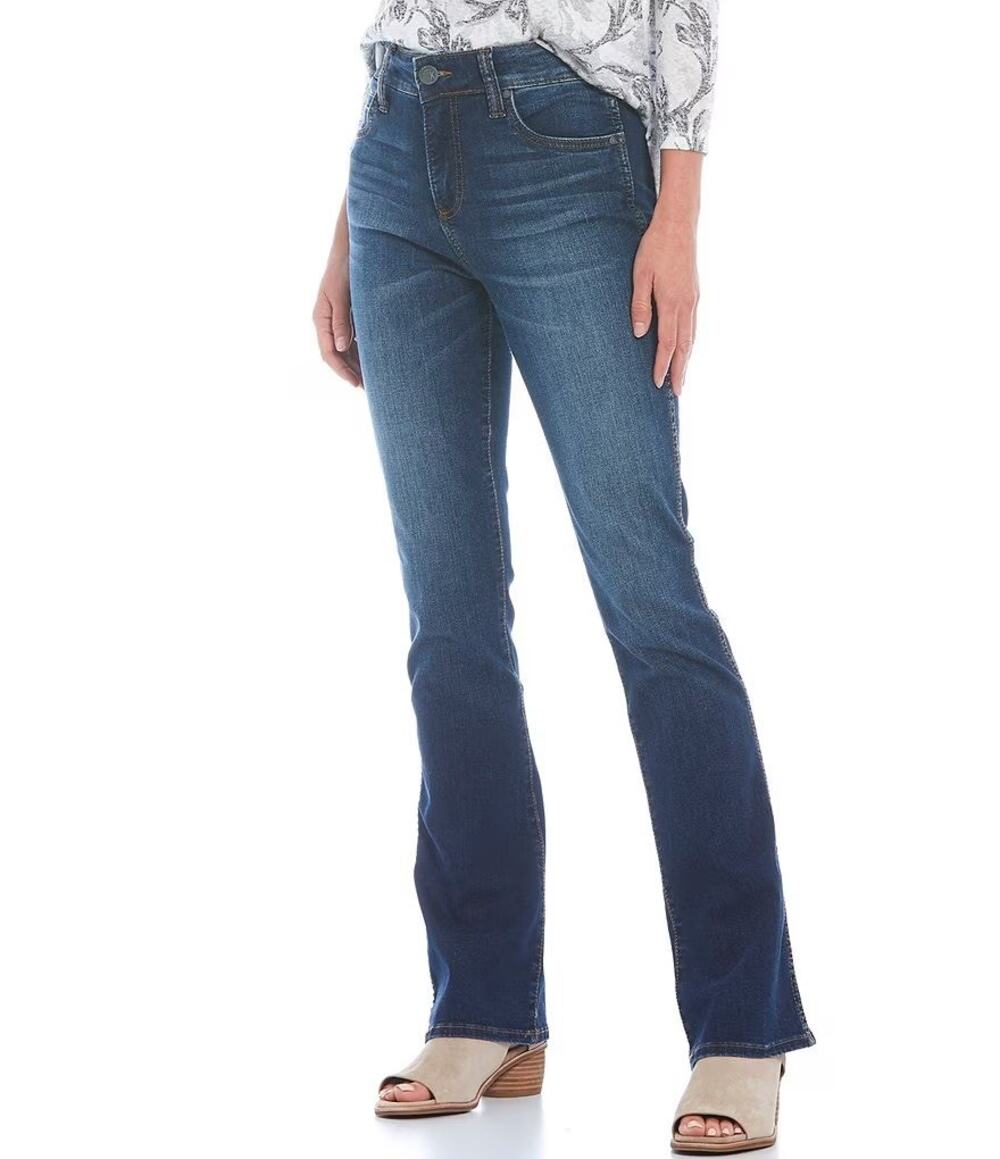 NWT Kut from the Kloth Natalie Fab Ab Bootcut Jeans Size 12 Blue Staple Timeless